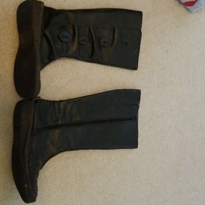 Groundhog Black Boots size 8